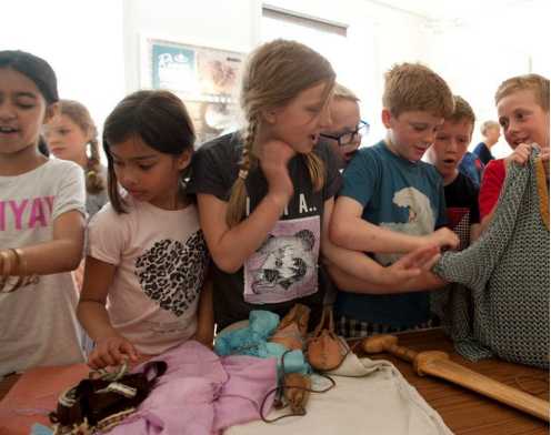 Children in a museum