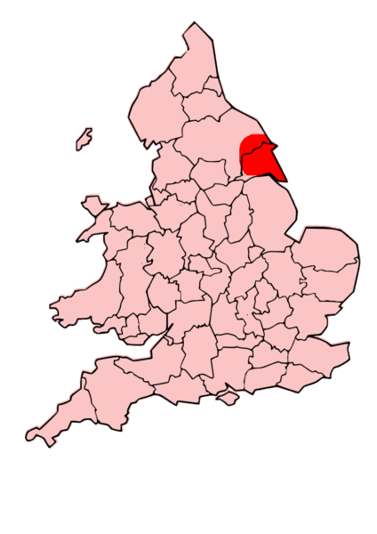 A map of England highlighting the location of the Parisi Tribe in East Yorkshire.