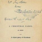 A frontispiece signed by Charles Dickens, dedicated to Mrs Smithson