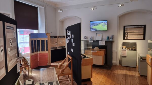 Exhibition space with activities visible
